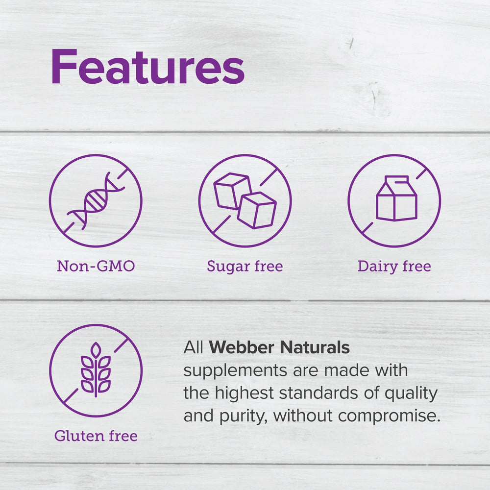 Webber Naturals ACV capsules on white background with emphasis on form