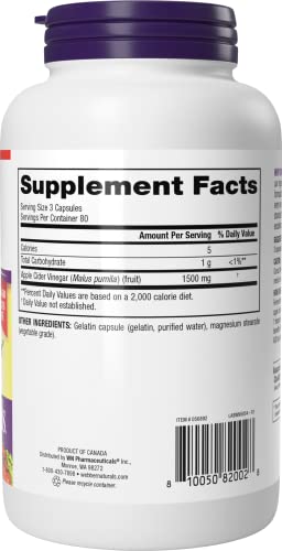 Webber Naturals ACV capsules close-up highlighting easy-swallow form
