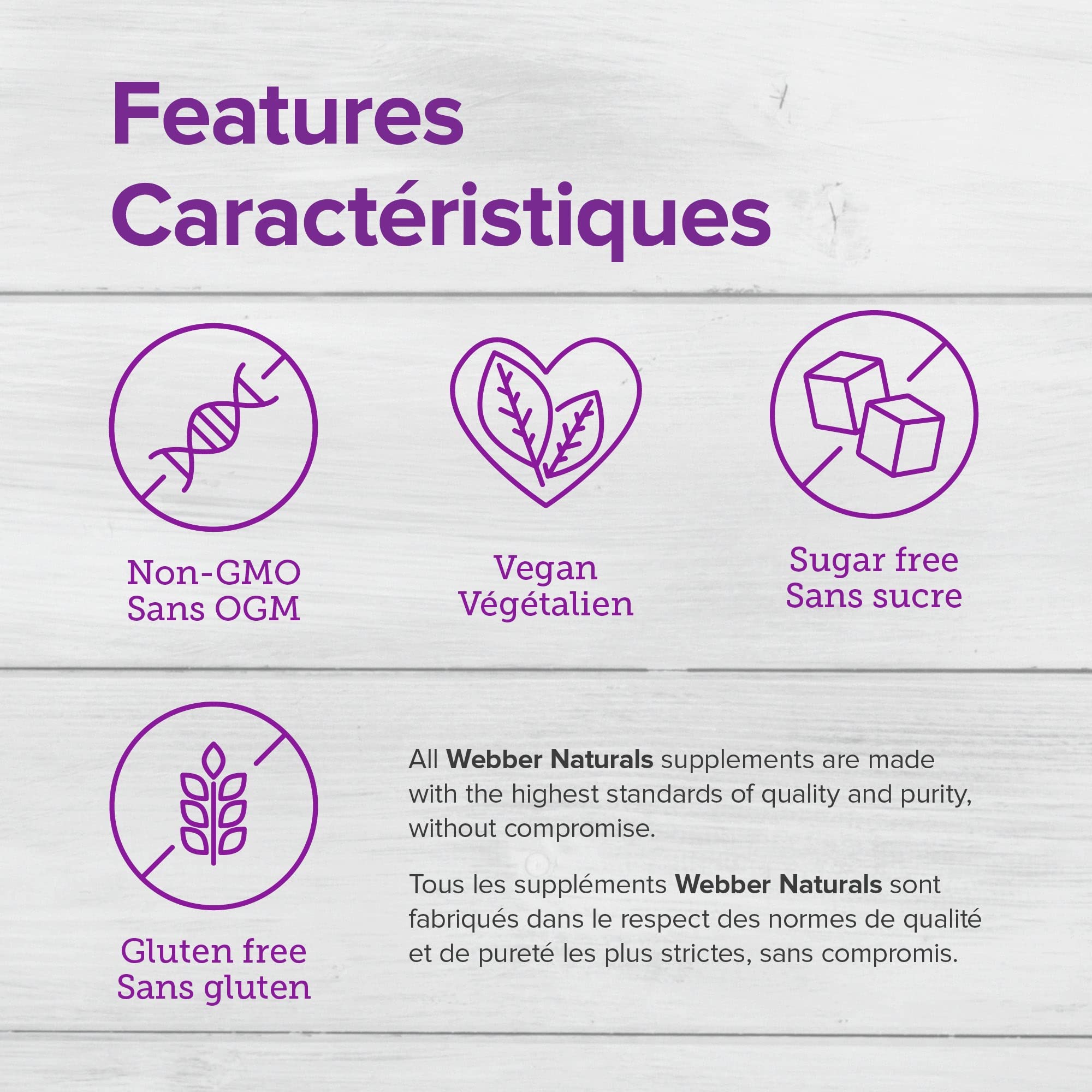 Webber Naturals Bisglycinate supports bone health during daily activities.