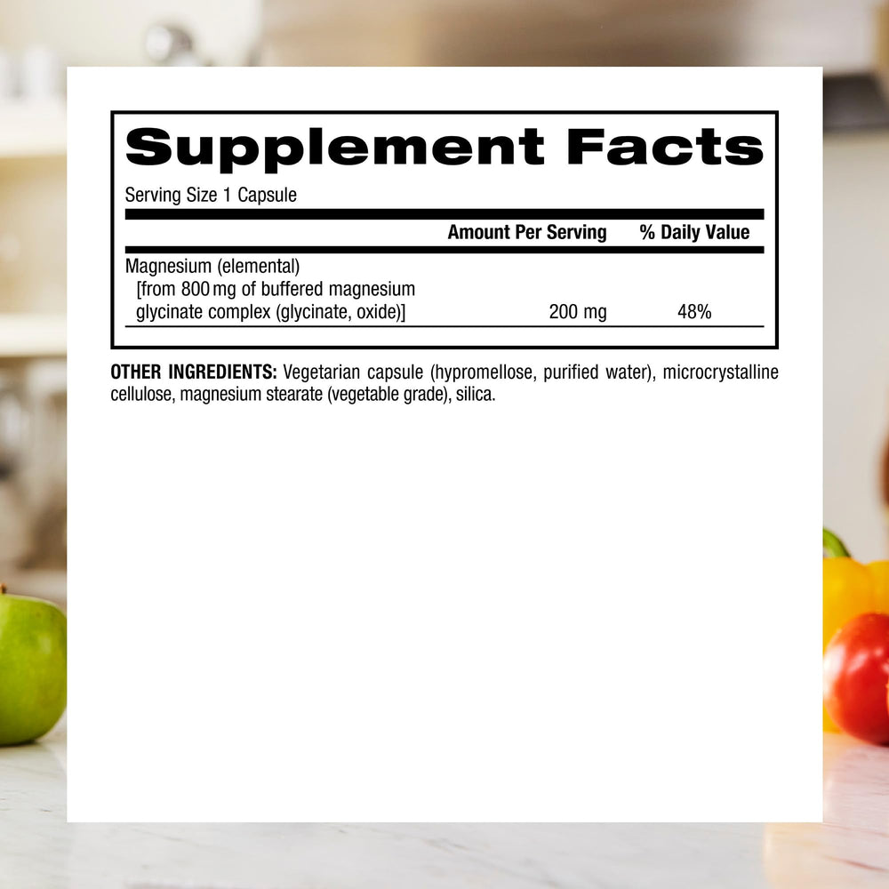 New label graphic on Webber Naturals magnesium glycinate complex bottle.