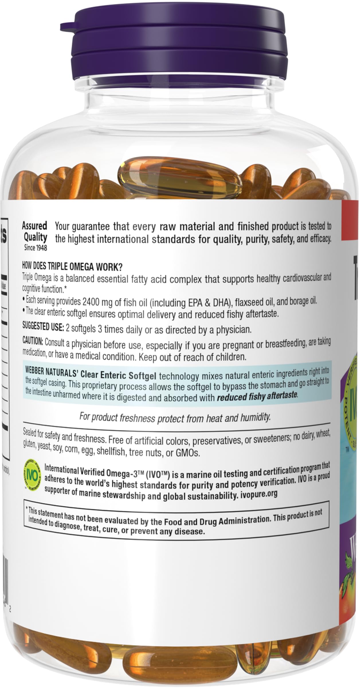Webber Naturals omega-3-6-9 bottle on kitchen shelf for daily use.