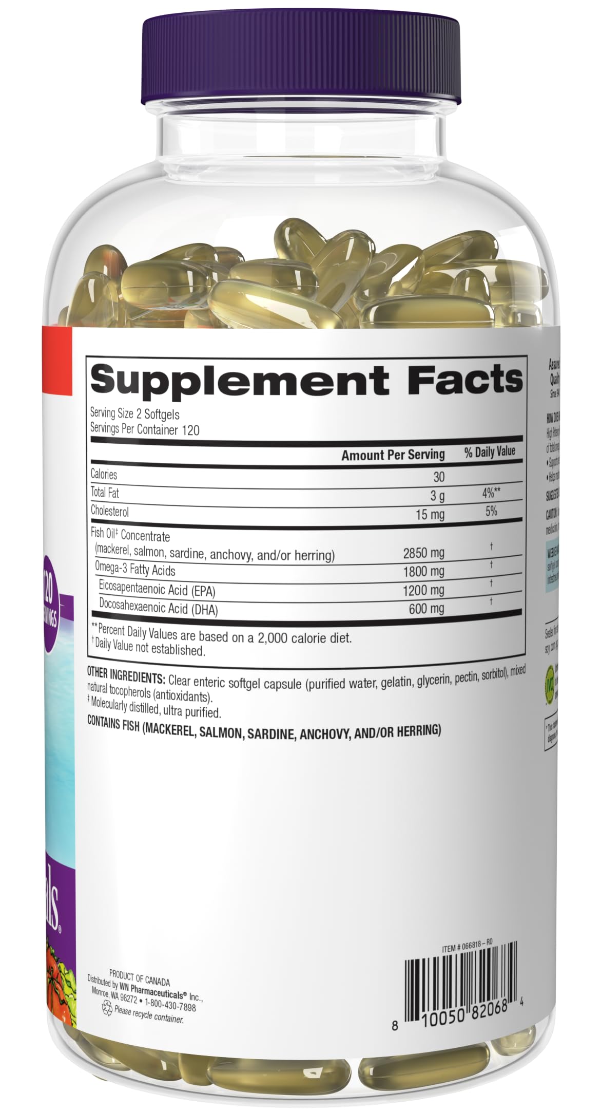 No artificial colors or sweeteners in Webber Naturals formula.