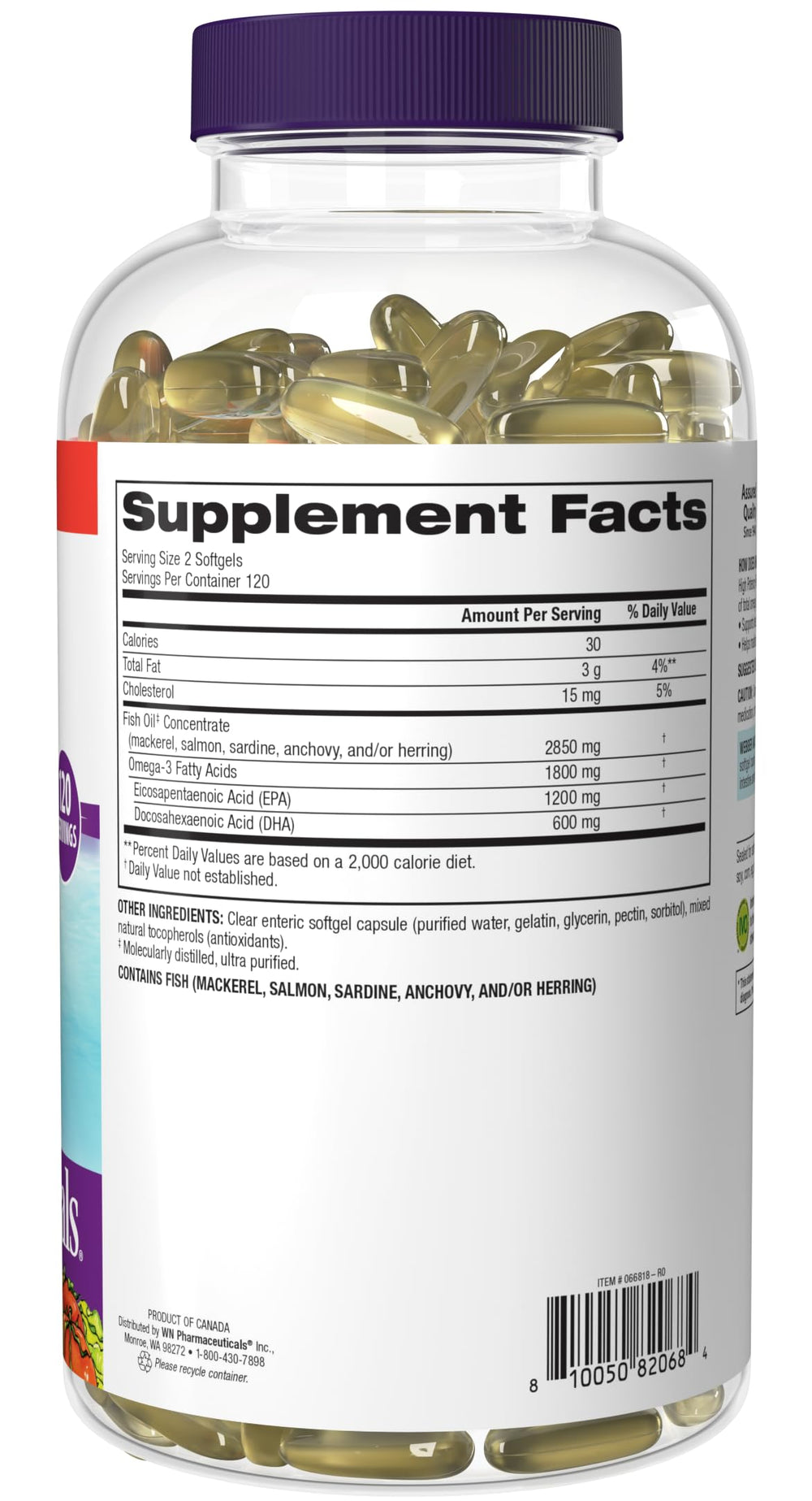 No artificial colors or sweeteners in Webber Naturals formula.