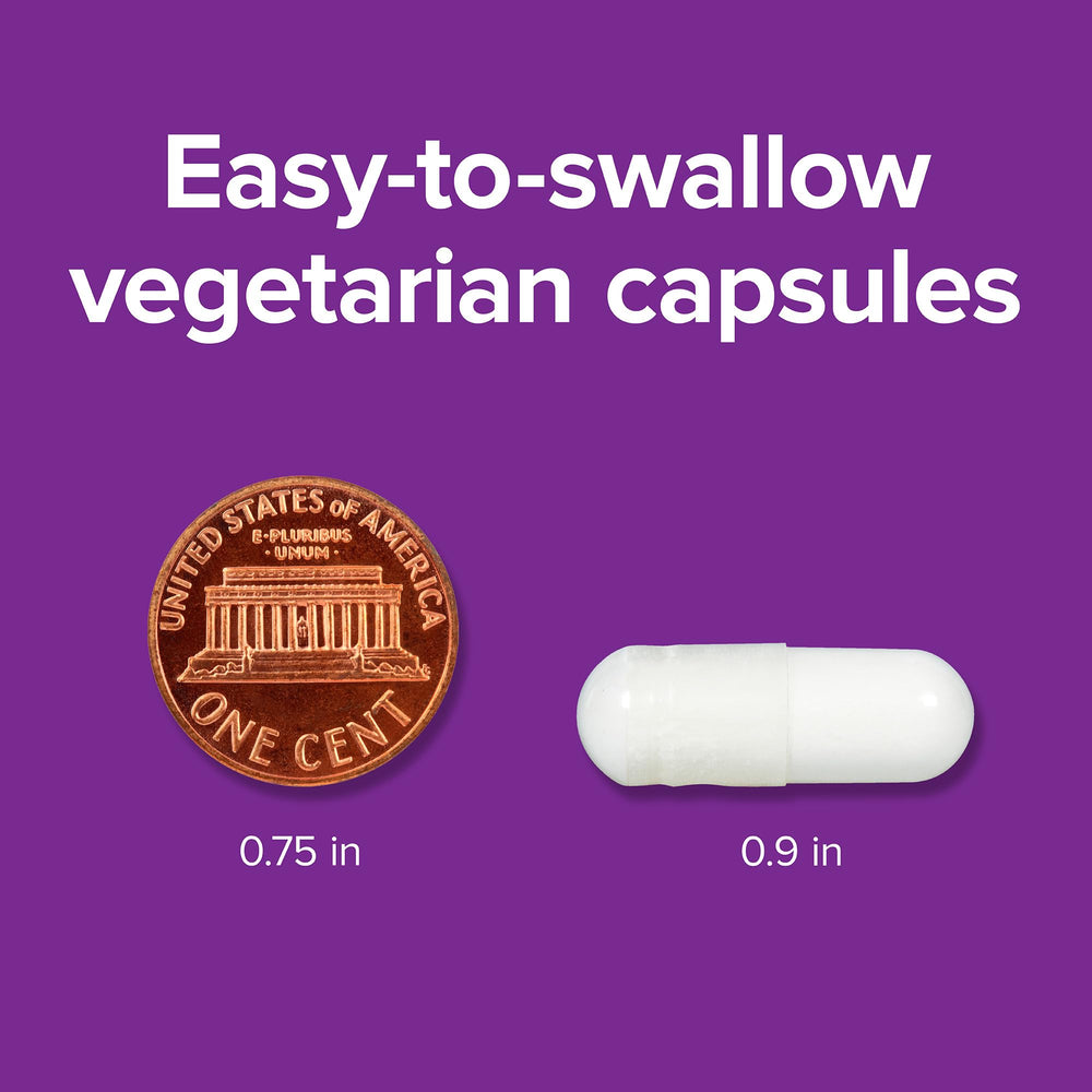 Close-up of vegan-friendly label on Webber Naturals bottle.