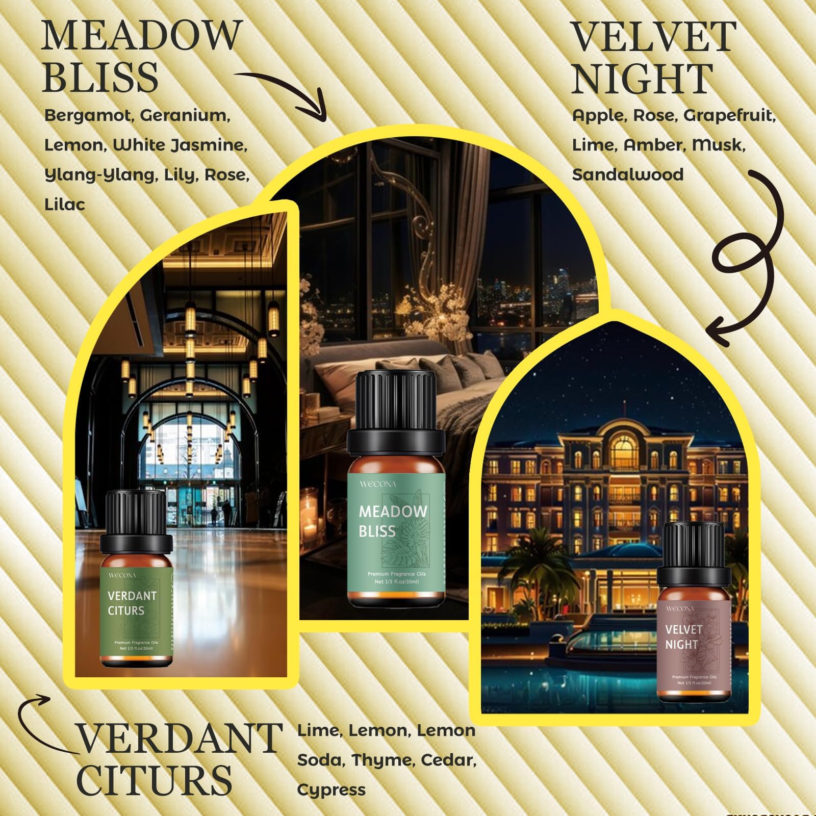WECONA amber bottles safeguard oils from light, preserving scent quality