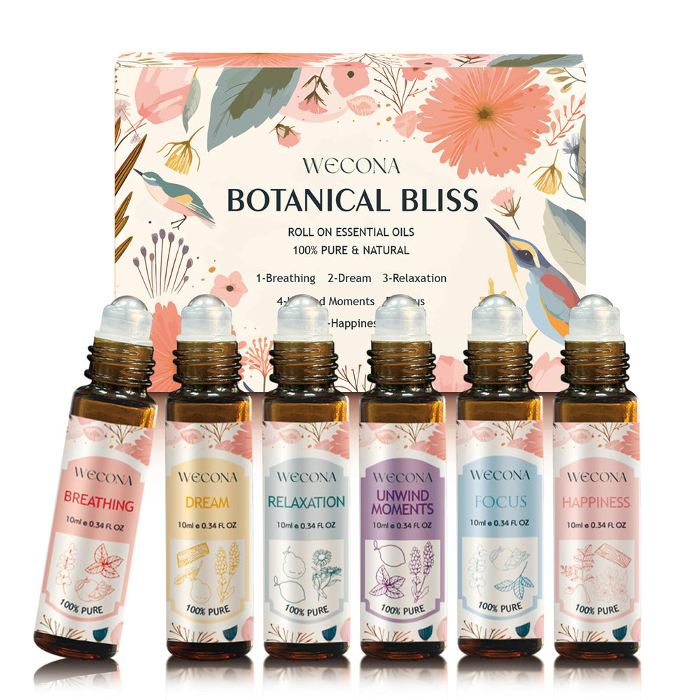 WECONA aromatherapy roll-on set bottle collection for on-the-go scent moments