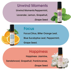 WECONA citrus blend roll-on bottle to uplift mood and refresh spaces