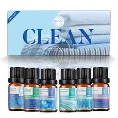 Wecona clean laundry oils six 10ml bottles refresh fabrics and linens
