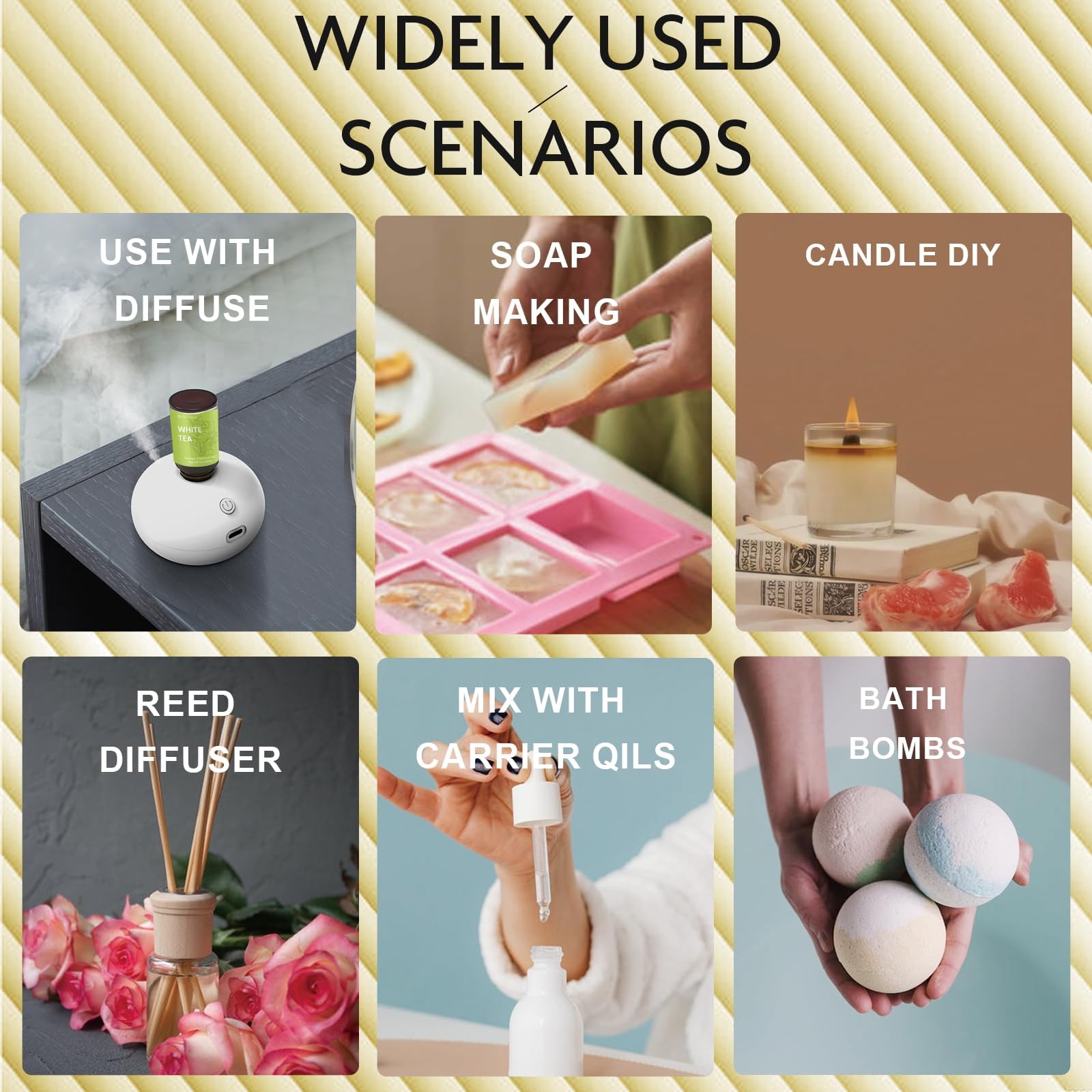WECONA fragrance oils support DIY candle and soap projects with consistent scent