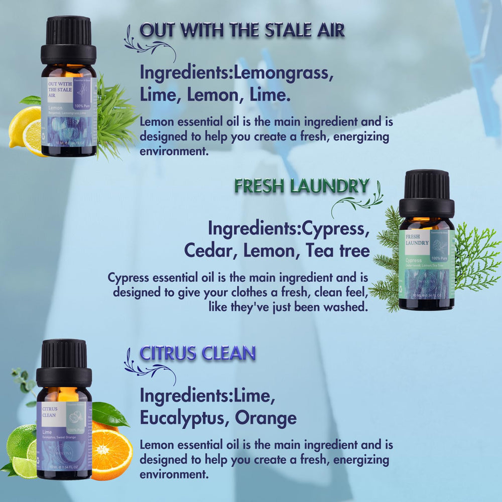 Wecona essential oils for diffusers create uplifting room aroma at home