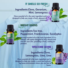 Wecona linen scent setup enhances fresh atmosphere around laundry area