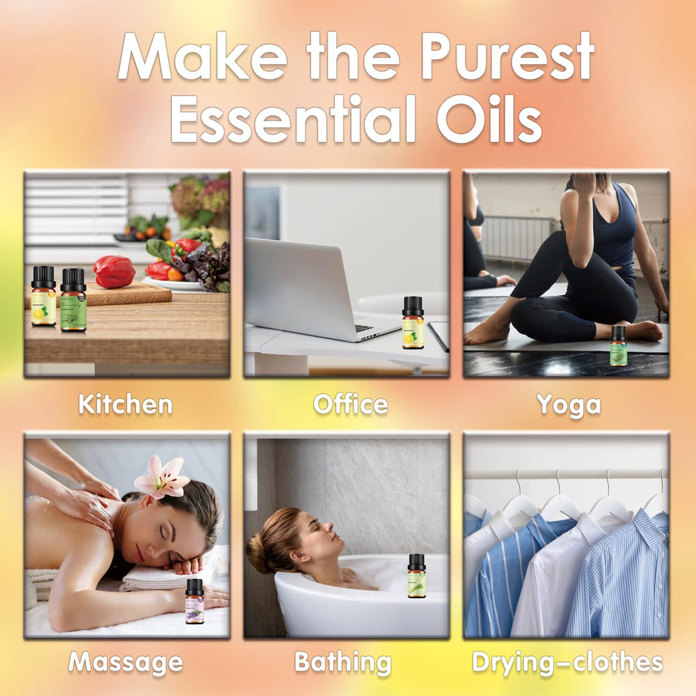 Wecona rosemary essential oil bottle for aroma and focus.