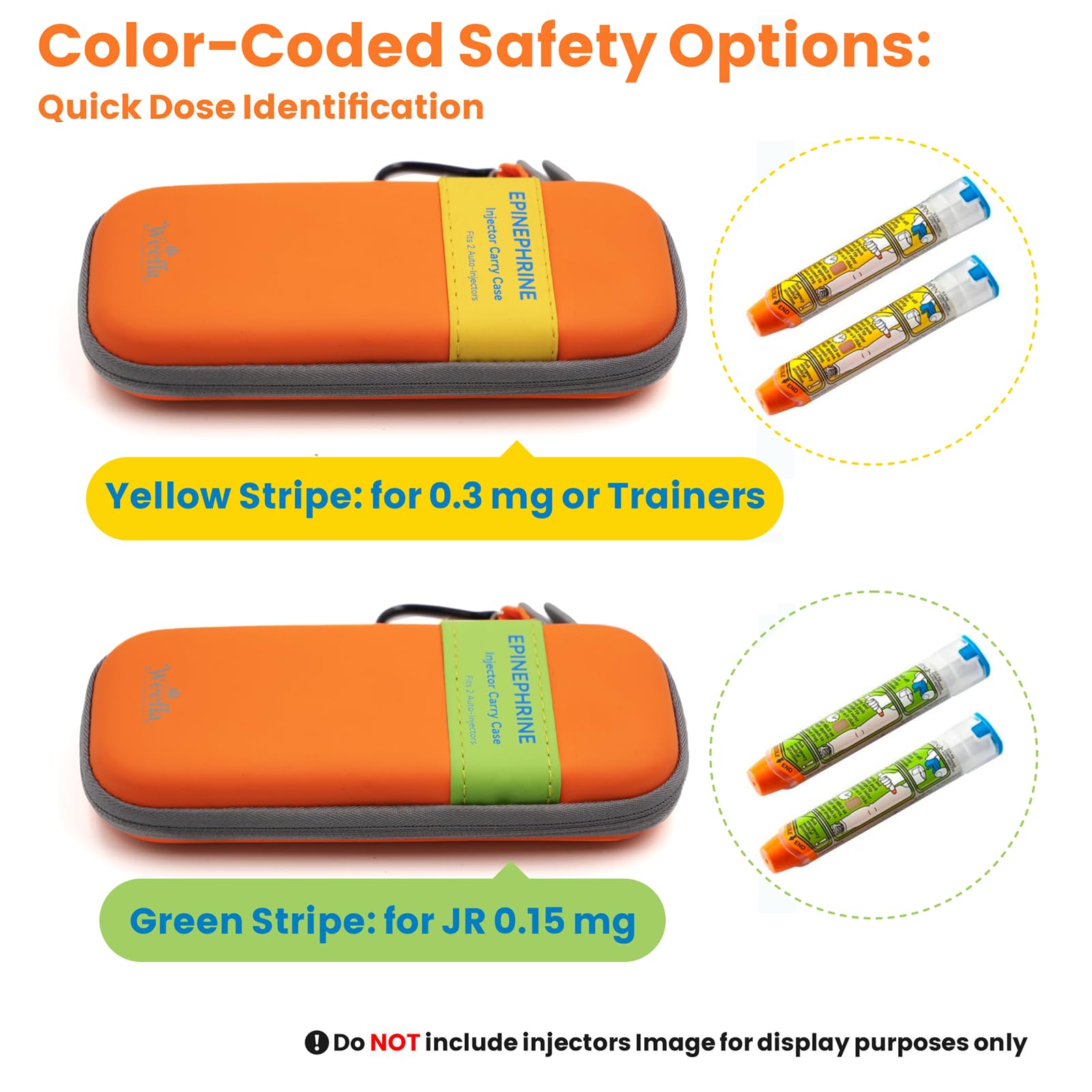 weefla compact travel-size EpiPen case fits daily carry with slim form