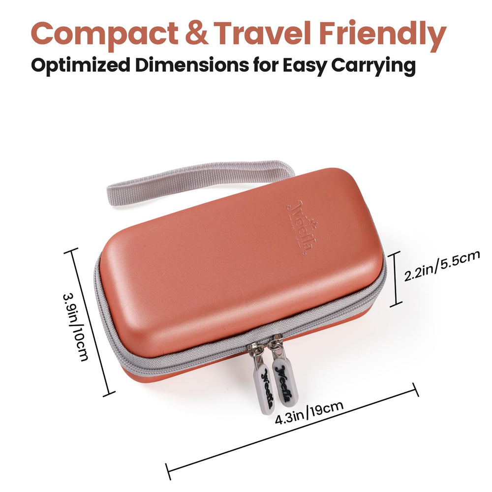 Weefla durable hard-shell protection stands up to drops and splashes.
