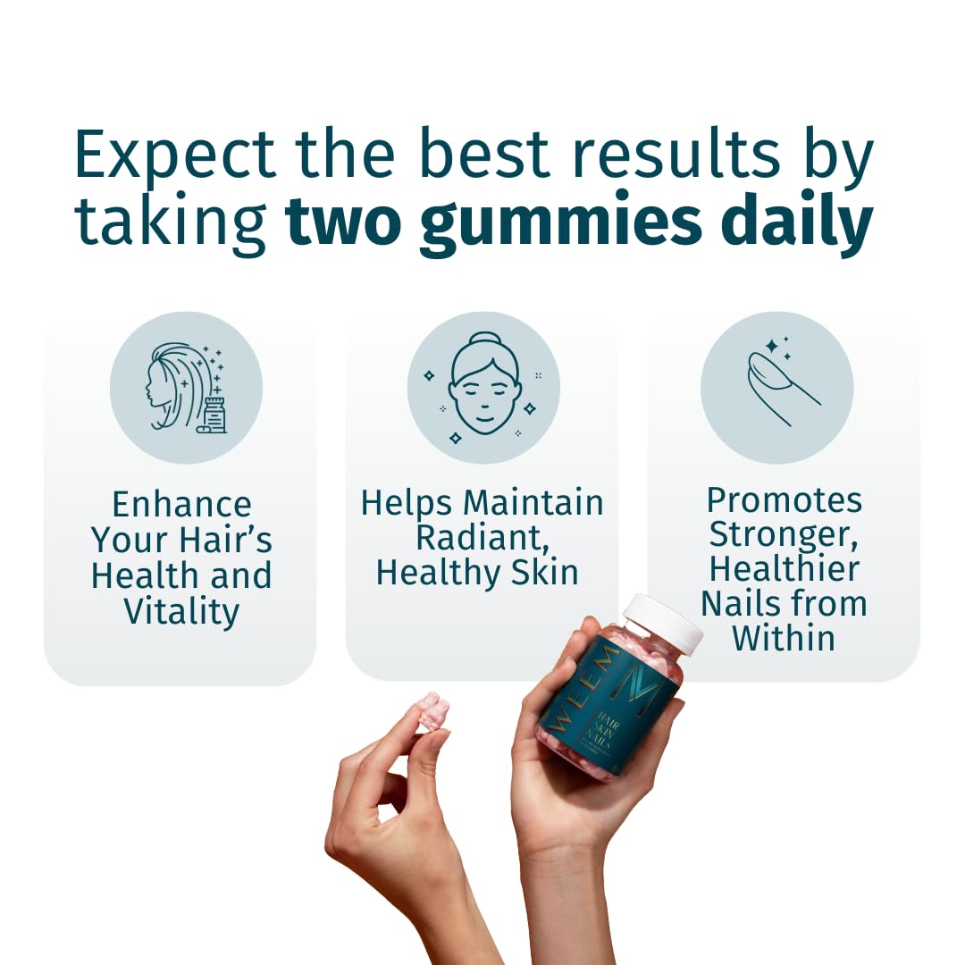 WEEM gummies close-up texture and flavor for daily beauty