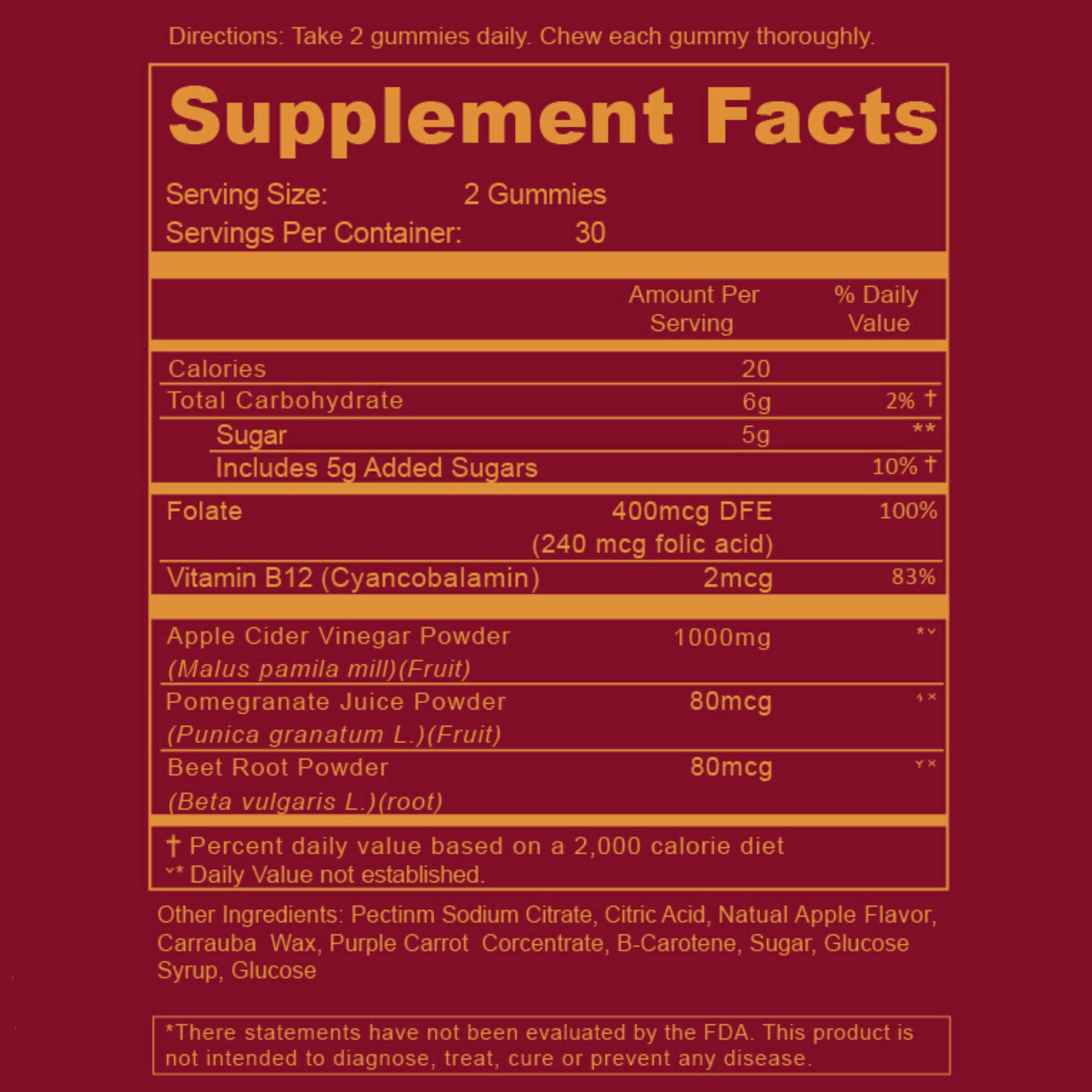 WEEM natural ingredients image featuring apple, beet, and pomegranate for wellness