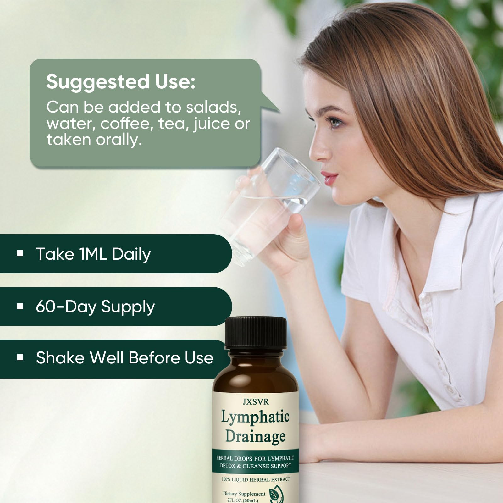 WEERSHUN Nuflos drops with glass highlights convenient daily use.