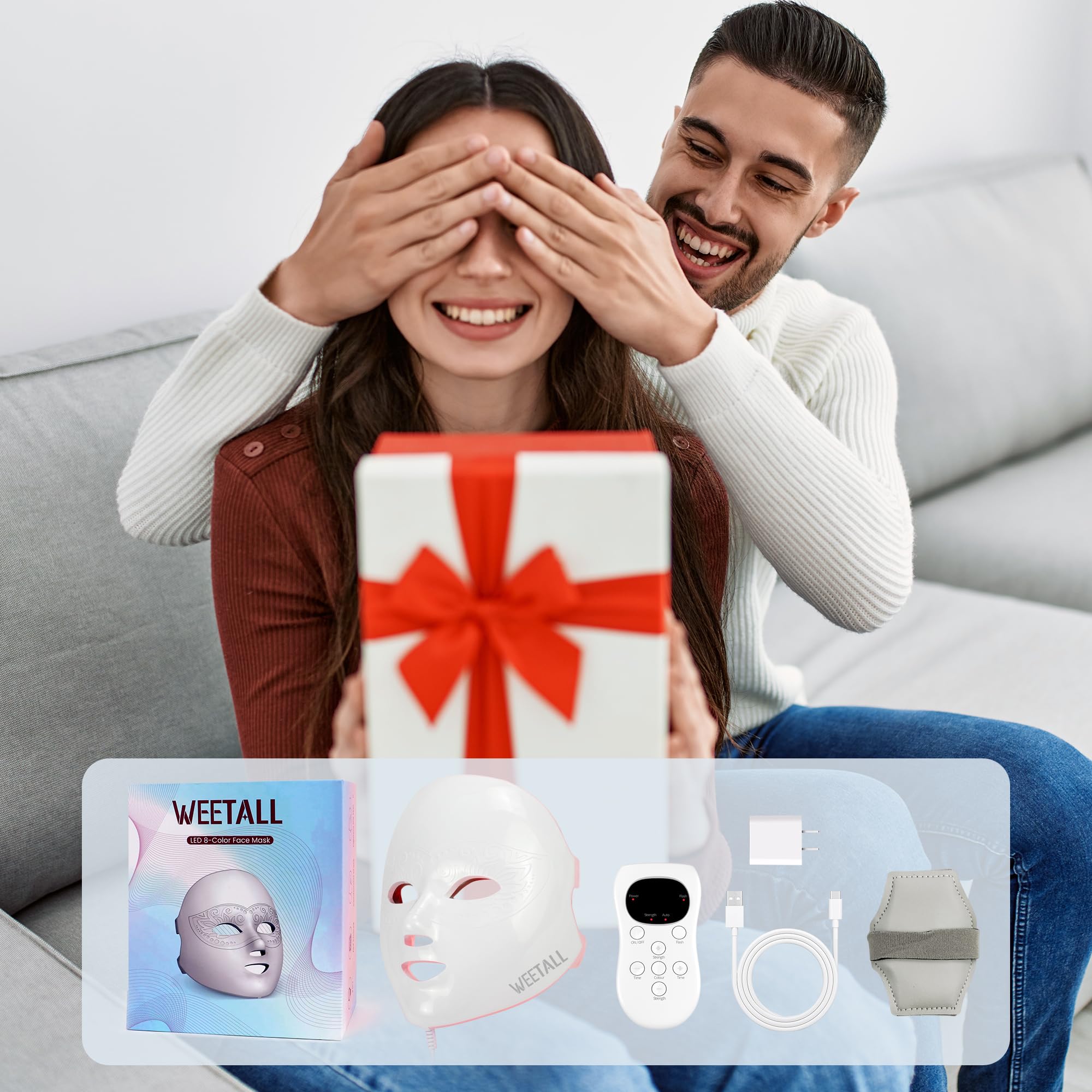Weetall 20-minute session setup for efficient at-home skincare.
