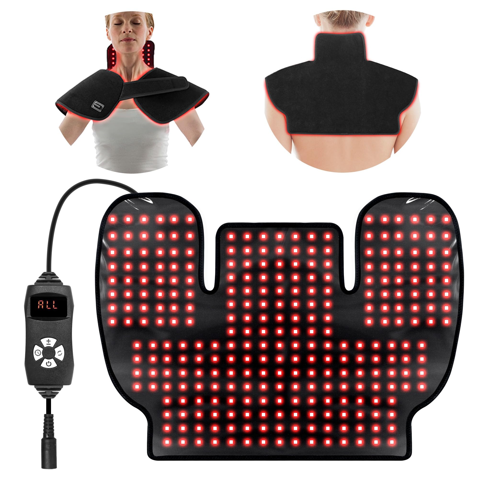 WEETALL red light therapy shoulder neck wrap used for targeted relief and comfort.