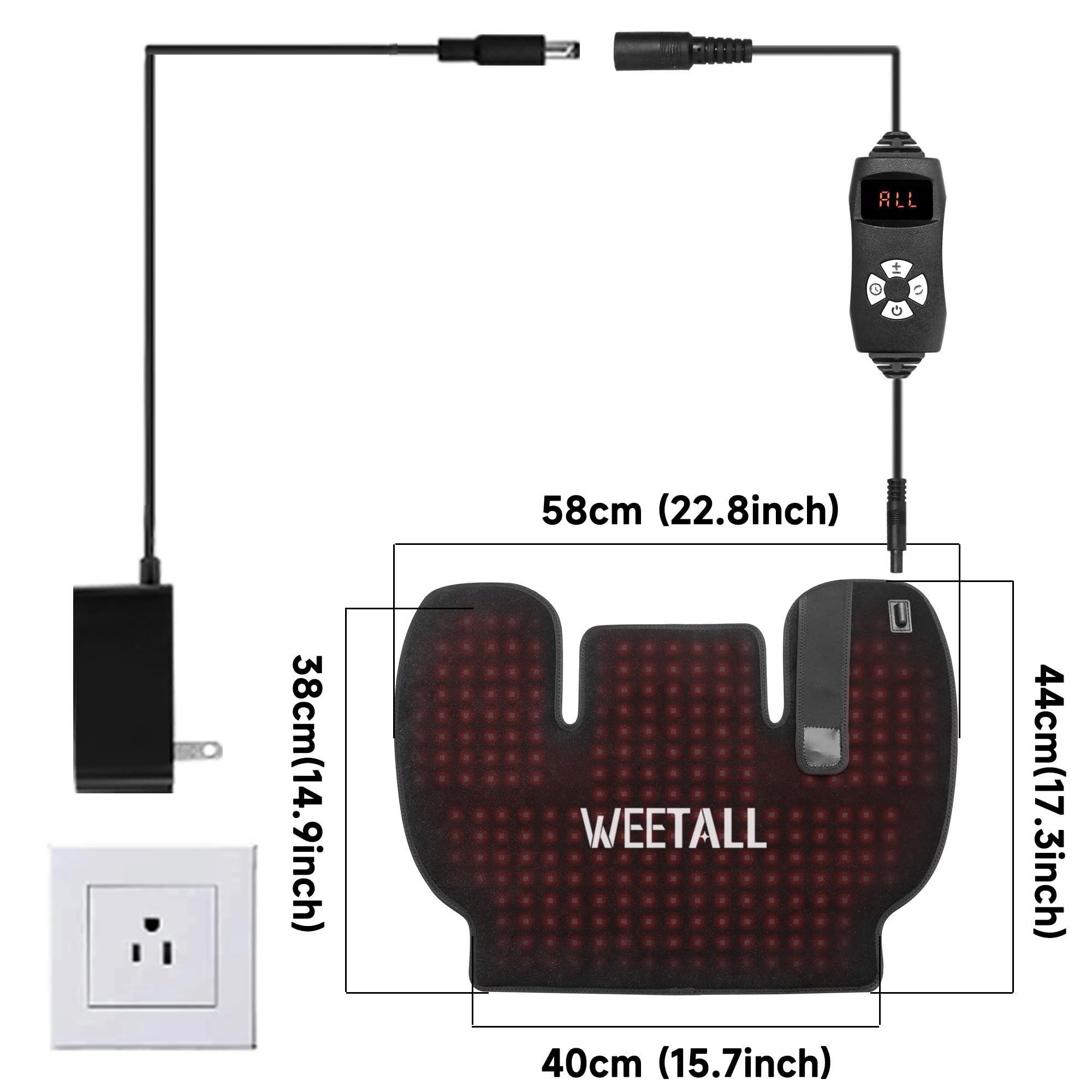 WEETALL wearable heat wrap ideal for home use during daily routines.