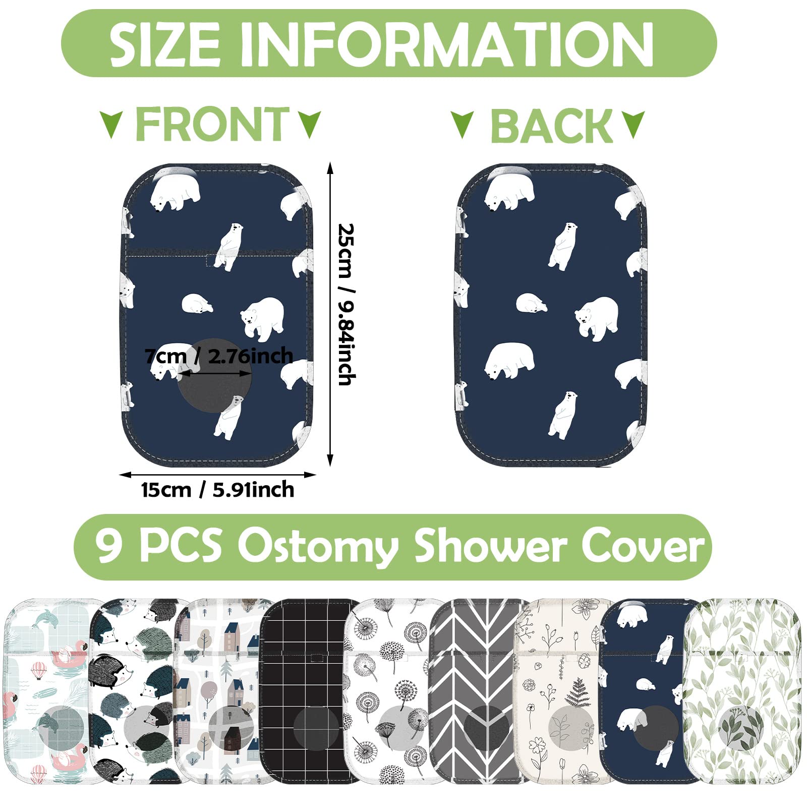 Weewooday ostomy wrap adjustable opening for easy wear