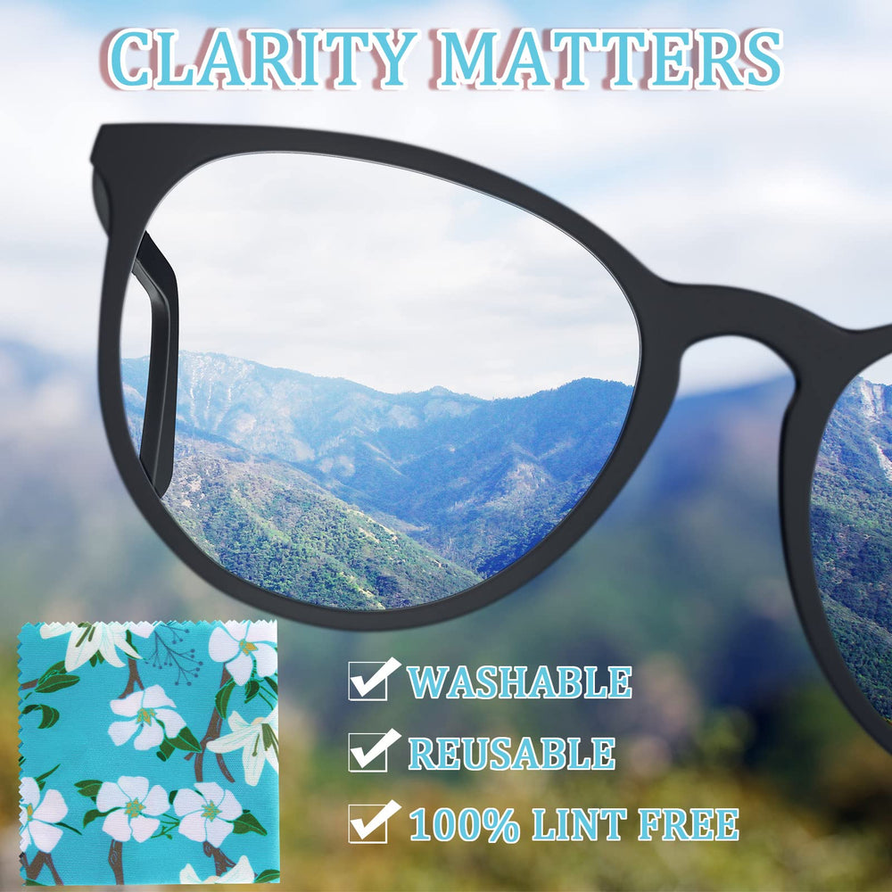 Weewooday floral cloths are compact for on-the-go lens care and travel