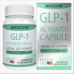 Wegovir GLP-1 Activator bottle shown, suggesting potential appetite control support.