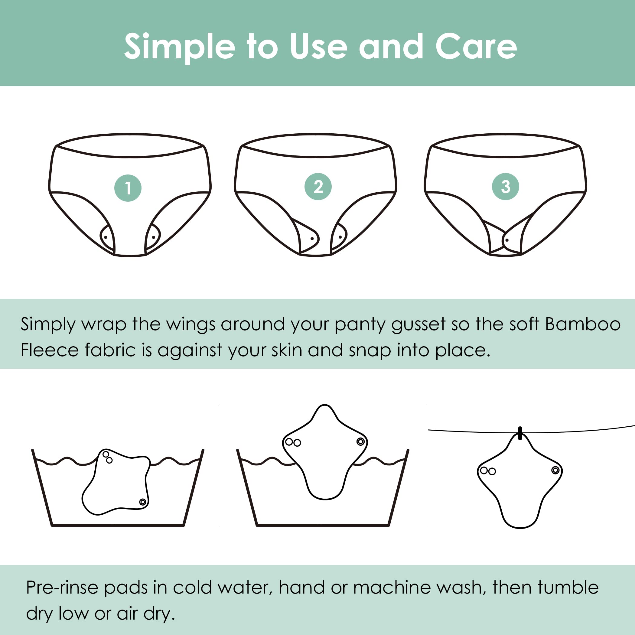 Wegreeco leak-free bag keeps pads discreetly stored