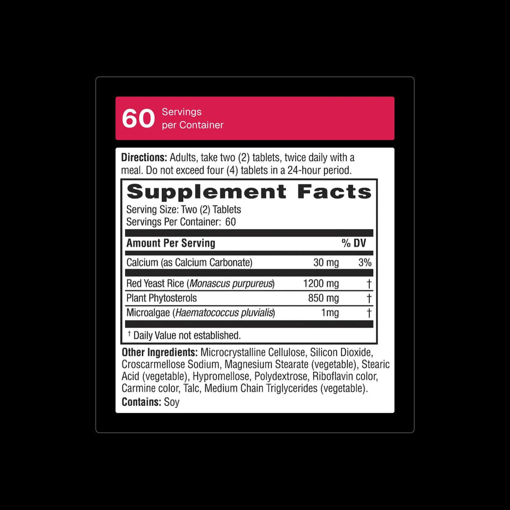 Packaging mockup of Weider Red Yeast Rice Plus one-month supply