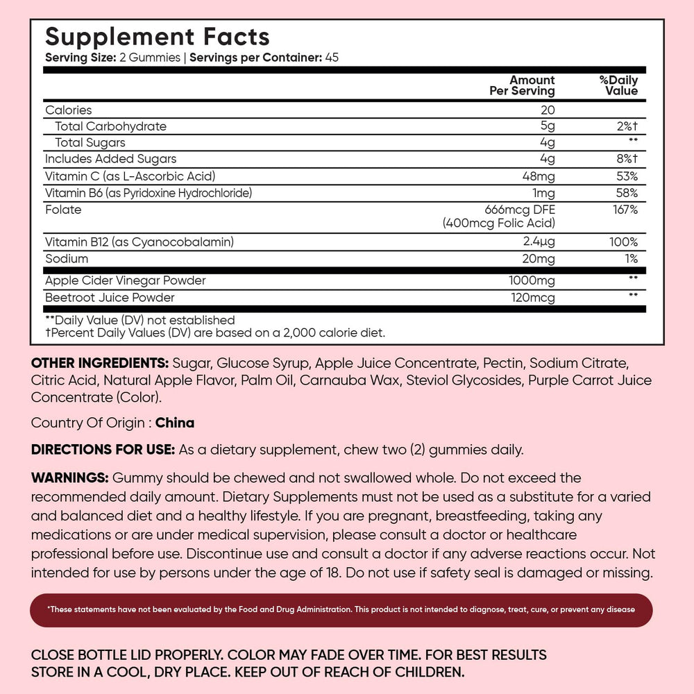 WeightWorld Vegan Gelatin-Free Apple Cider Gummies ensure clean, plant-based sourcing