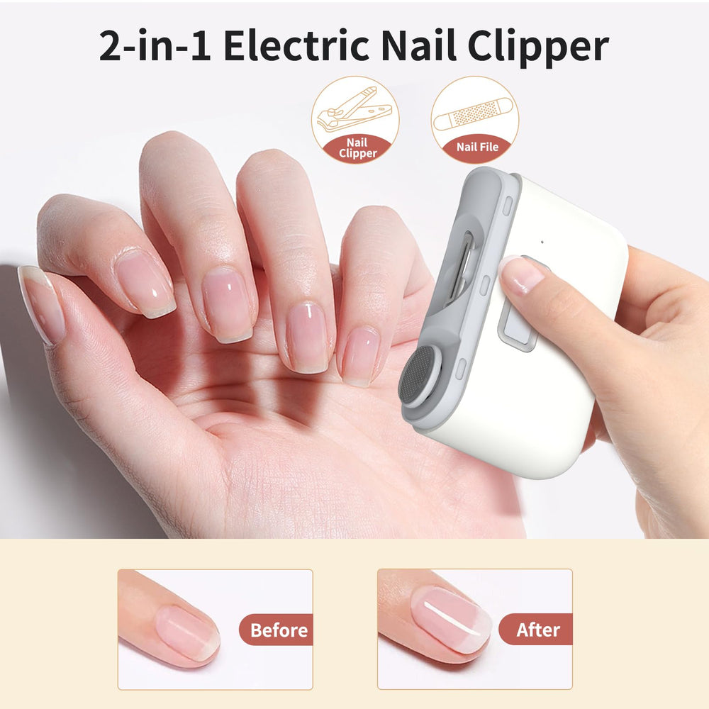 WEIHUINET USB-rechargeable nail tool for convenient grooming anywhere.
