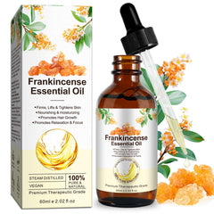 WeiWeiLa Pure Frankincense 60ml bottle for skincare, meditation, and mood-friendly routines.