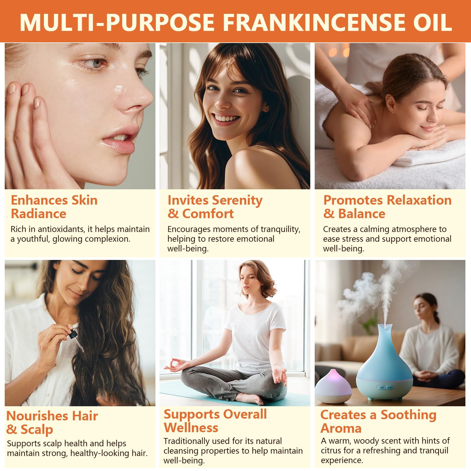 WeiWeiLa Pure Frankincense self-care routine for relaxation.