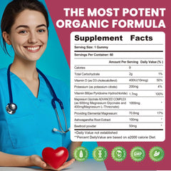 Wekannufod Ashwagandha Gummies label shows non-GMO, gluten-free, and sugar-free promise.