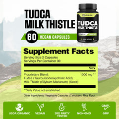 WELBUDA Tudca capsules in a vegan 60-count bottle for daily wellness.