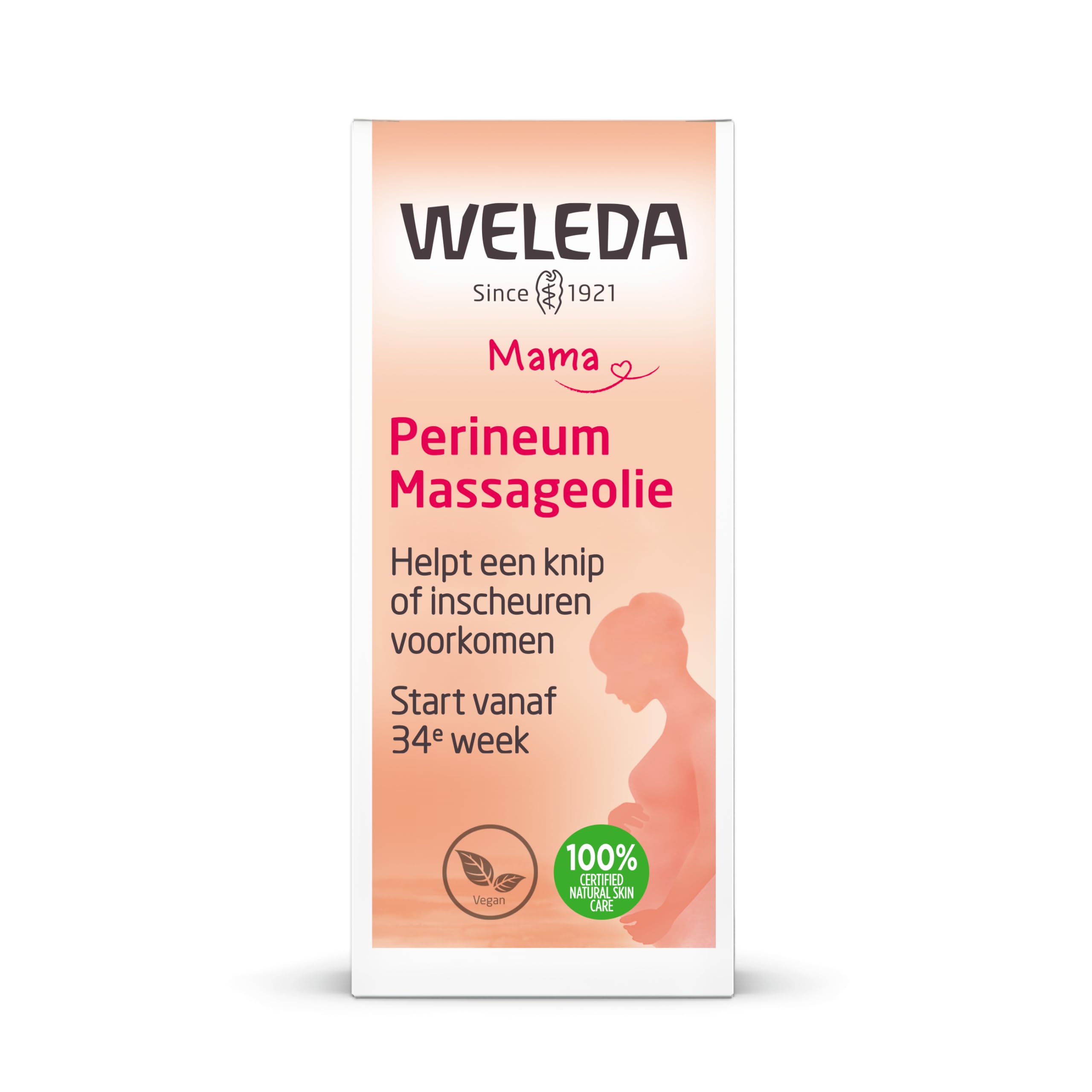 Weleda Perineum Massage Oil 50ml bottle for gentle pregnancy skincare