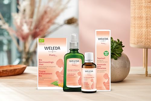 Weleda Perineum Massage Oil 50ml ingredients highlighted for nourishment
