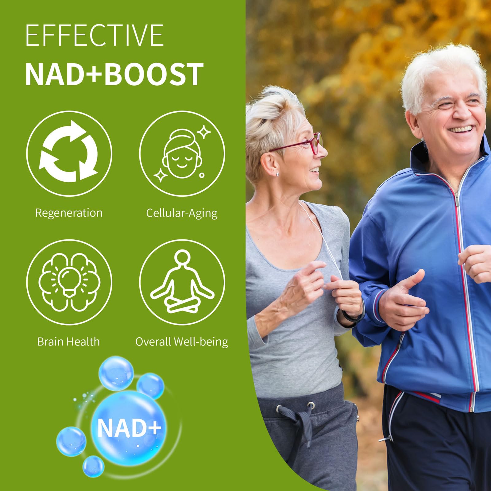 Welitalisync NAD+ bottle with capsules on a calm desk signaling a wellness routine