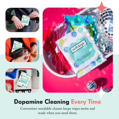 Well-Kept Wipes used on phone screen for oil and fingerprint removal