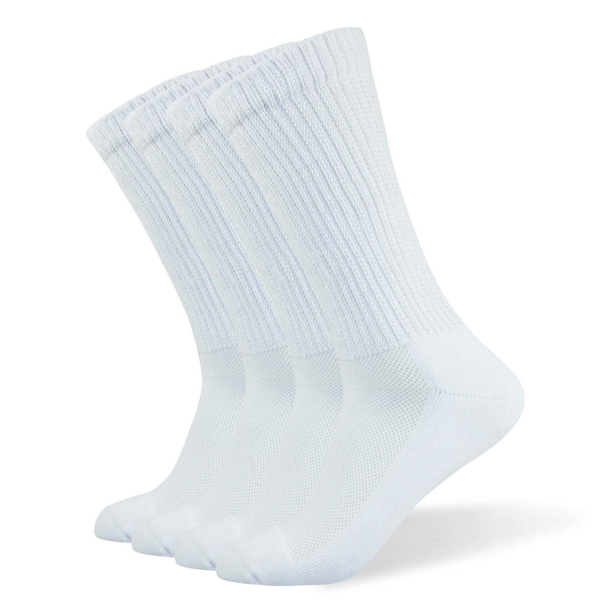 WELL KNITTING diabetic crew socks mid-calf for all-day comfort and supportive fit.
