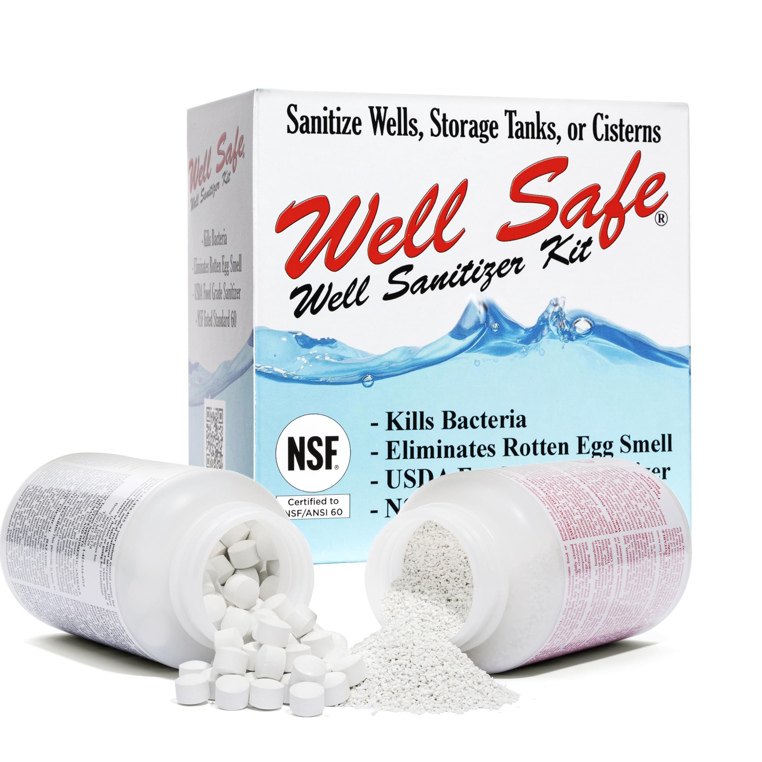Calcium hypochlorite pellets by Better Water Industries for effective disinfection.