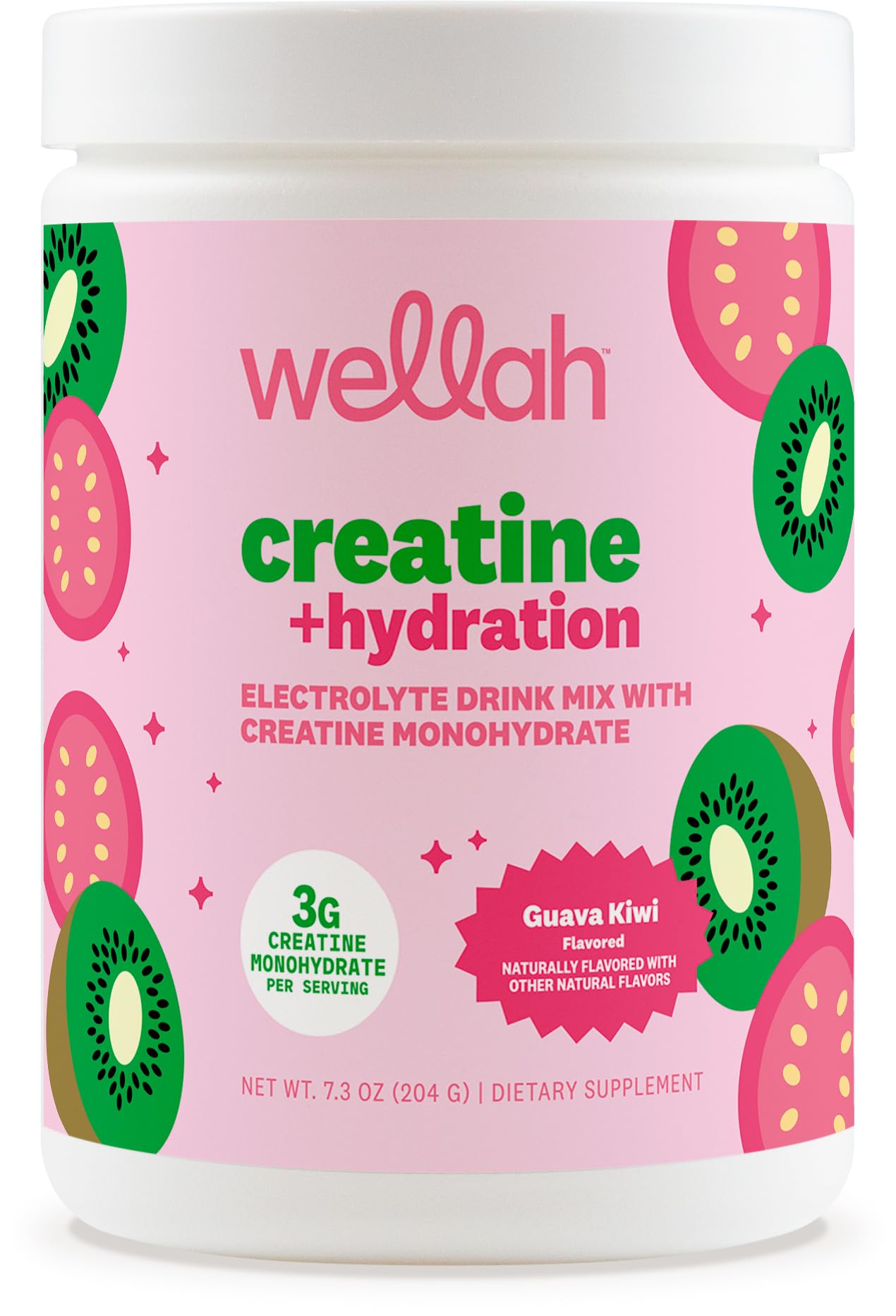 Wellah Creatine + Hydration Powder scoop for a workout boost