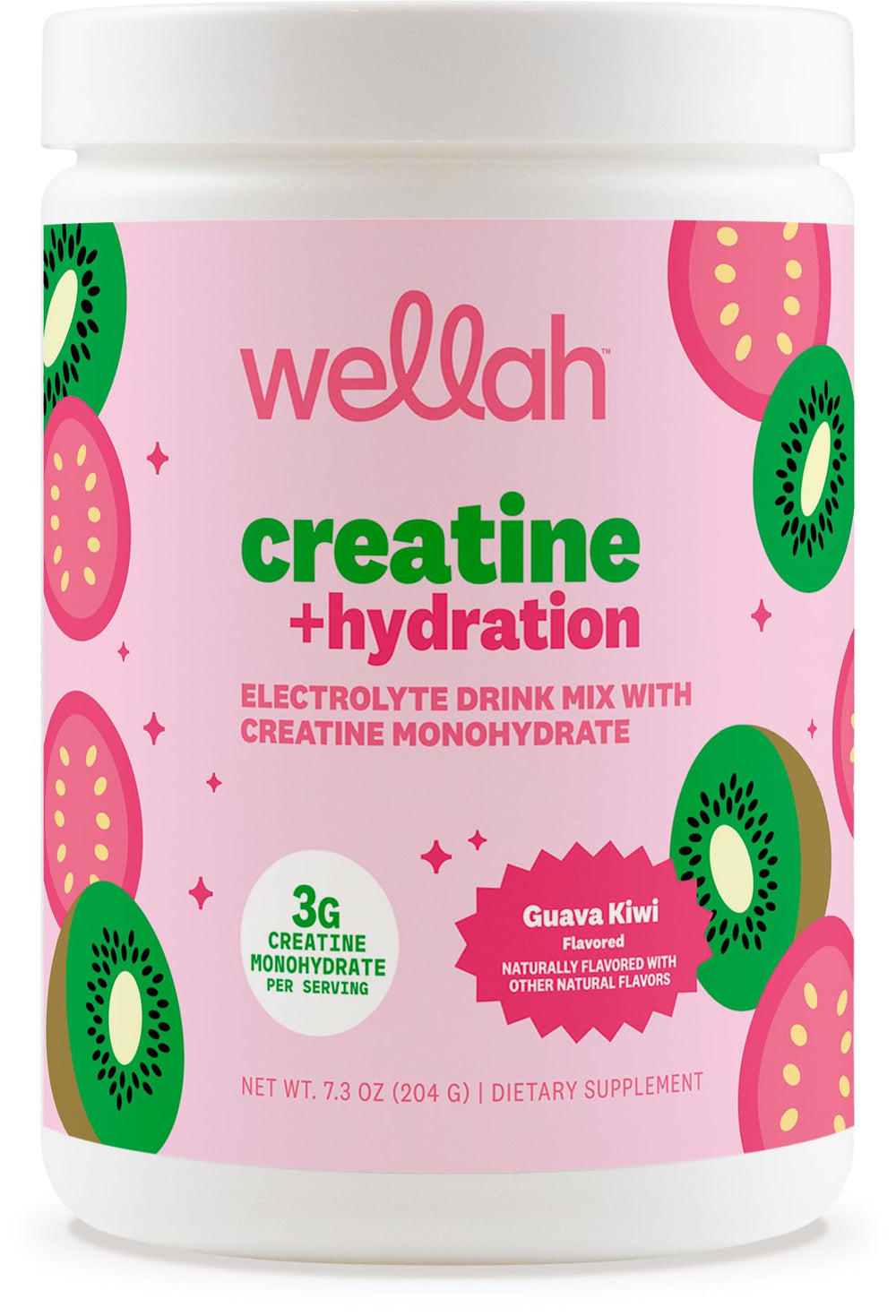 Wellah Creatine + Hydration Powder scoop for a workout boost