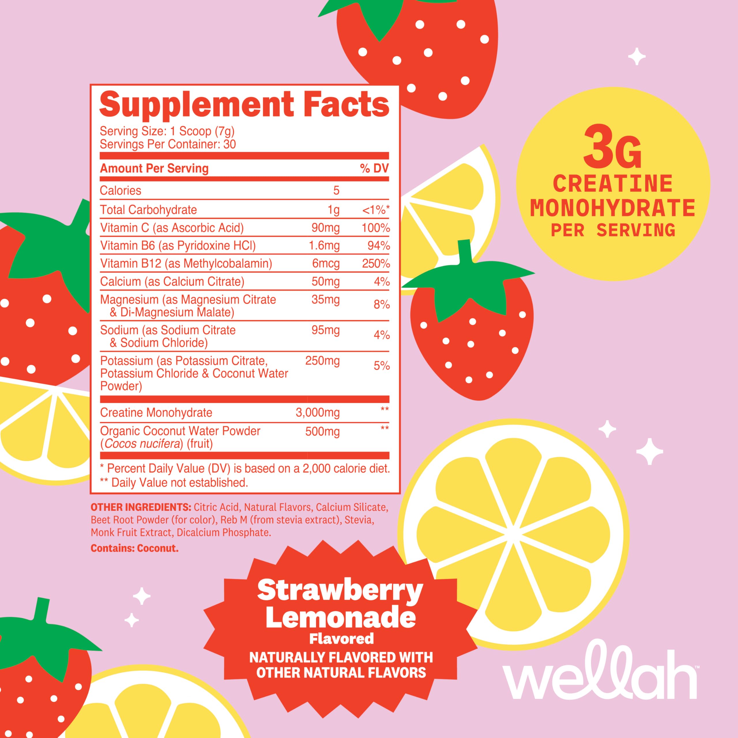 Wellah Creatine + Hydration pour shot shows quick mix and on-the-go hydration.