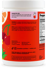 Wellah Electrolytes Watermelon tub packaging highlights 50 servings for daily hydration