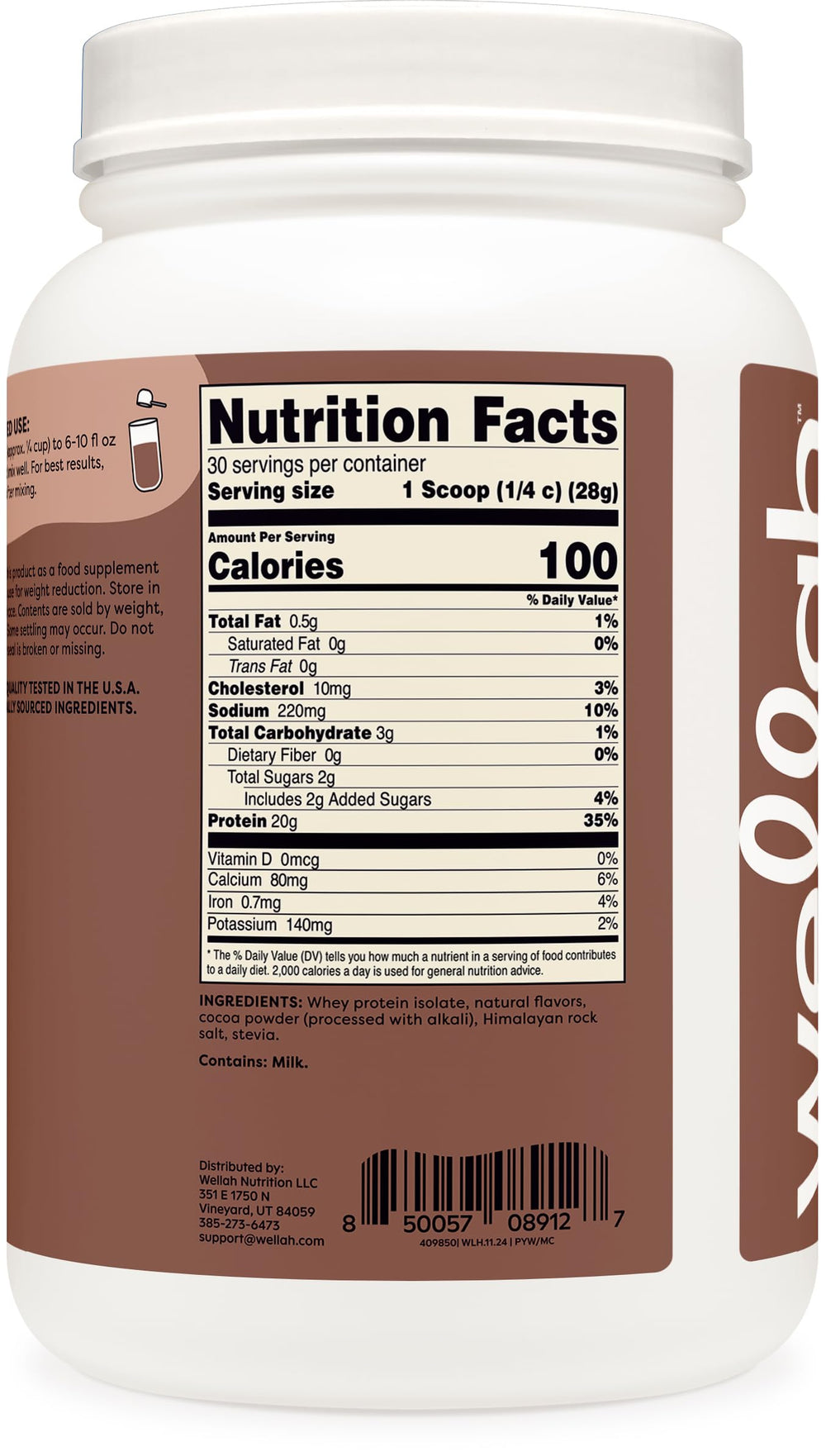 Wellah Protein Your Whey NSF GMP certification seal, ensuring trusted production standards.