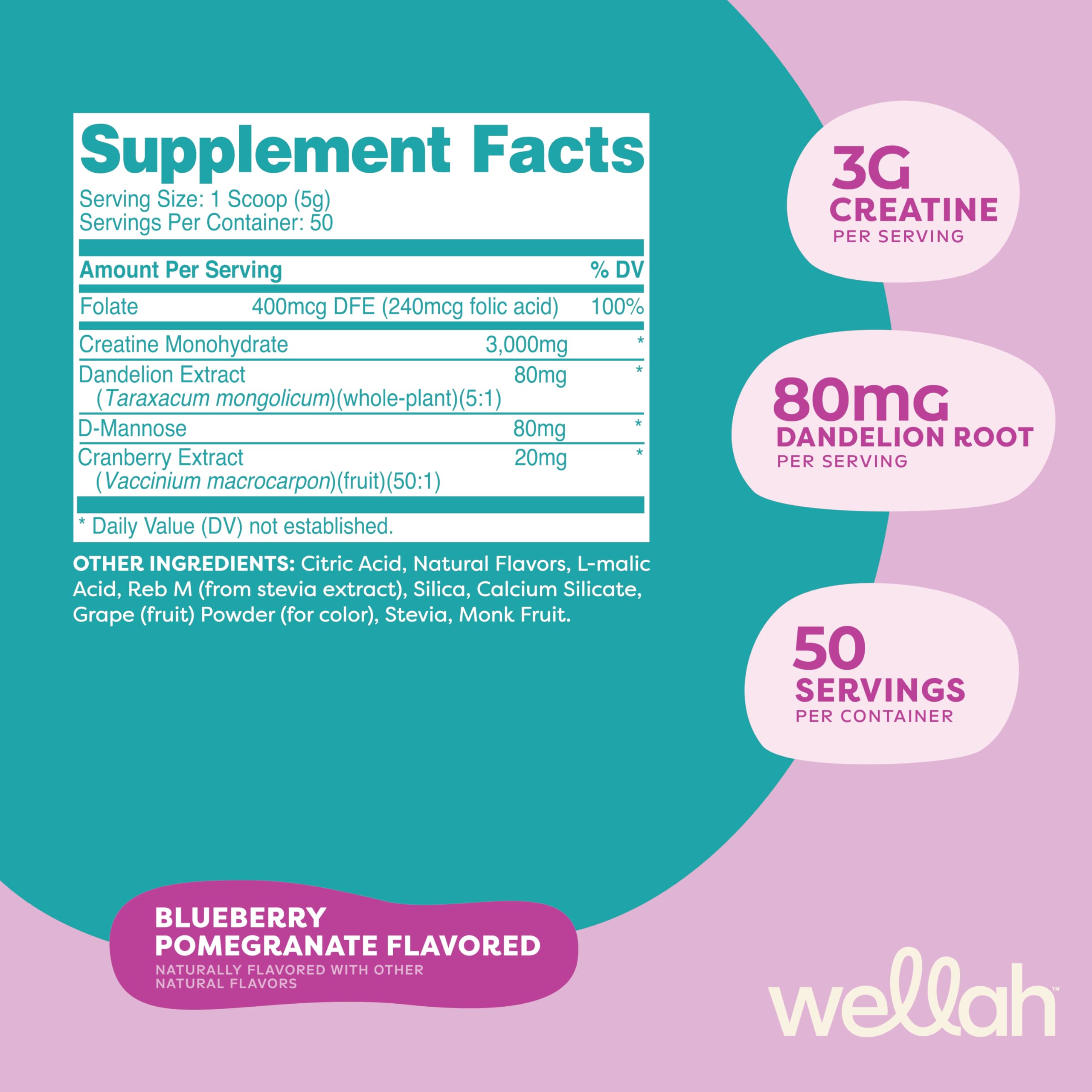 Wellah Pump-It-Up Creatine label closeup shows brand and ingredients.
