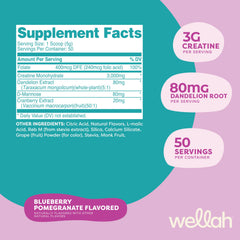 Wellah Pump-It-Up Creatine label closeup shows brand and ingredients.