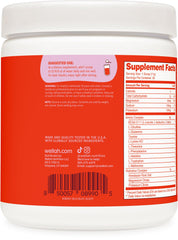 Wellah So Long Soreness BCAA Powder glass with mixed Fruit Punch drink for hydration.