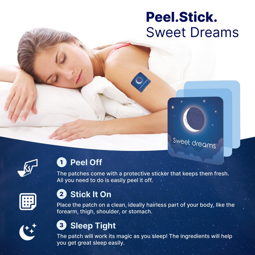 Wellamoon Original Sleep Patch melatonin ingredient close view.